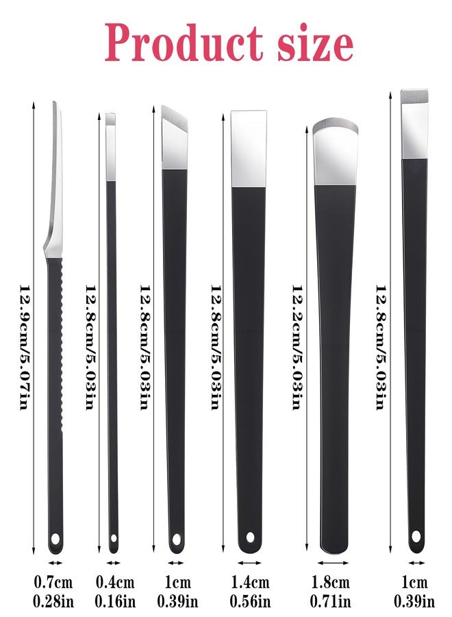 MBAIYO 6 Pack Ingrown Toenail Removal Kit, Professional Pedicure Tools for Ingrown Toenail Callus Shaver Corn Removers for Toes Stainless Steel Nail Knives Kit with Storage Box - Image 4